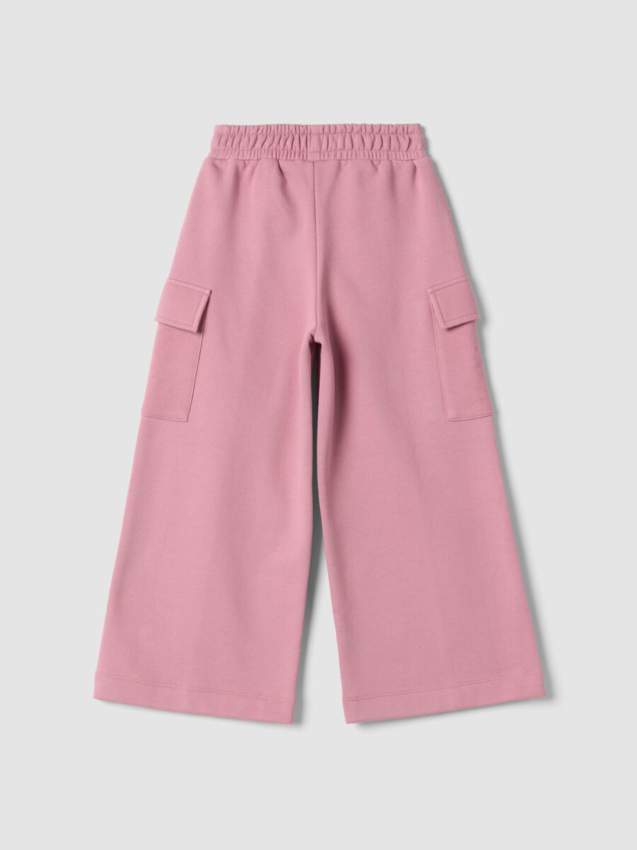 Rosa Cargo-Hose aus Baumwollmischung im Lilo & Stitch Design_1