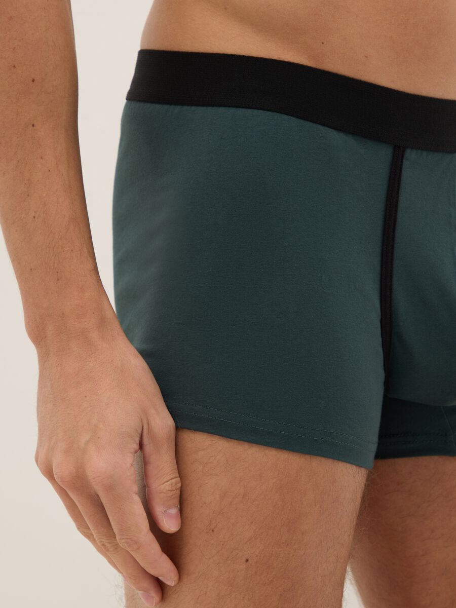 Tripack of multicoloured stretch cotton boxers regular fit_3