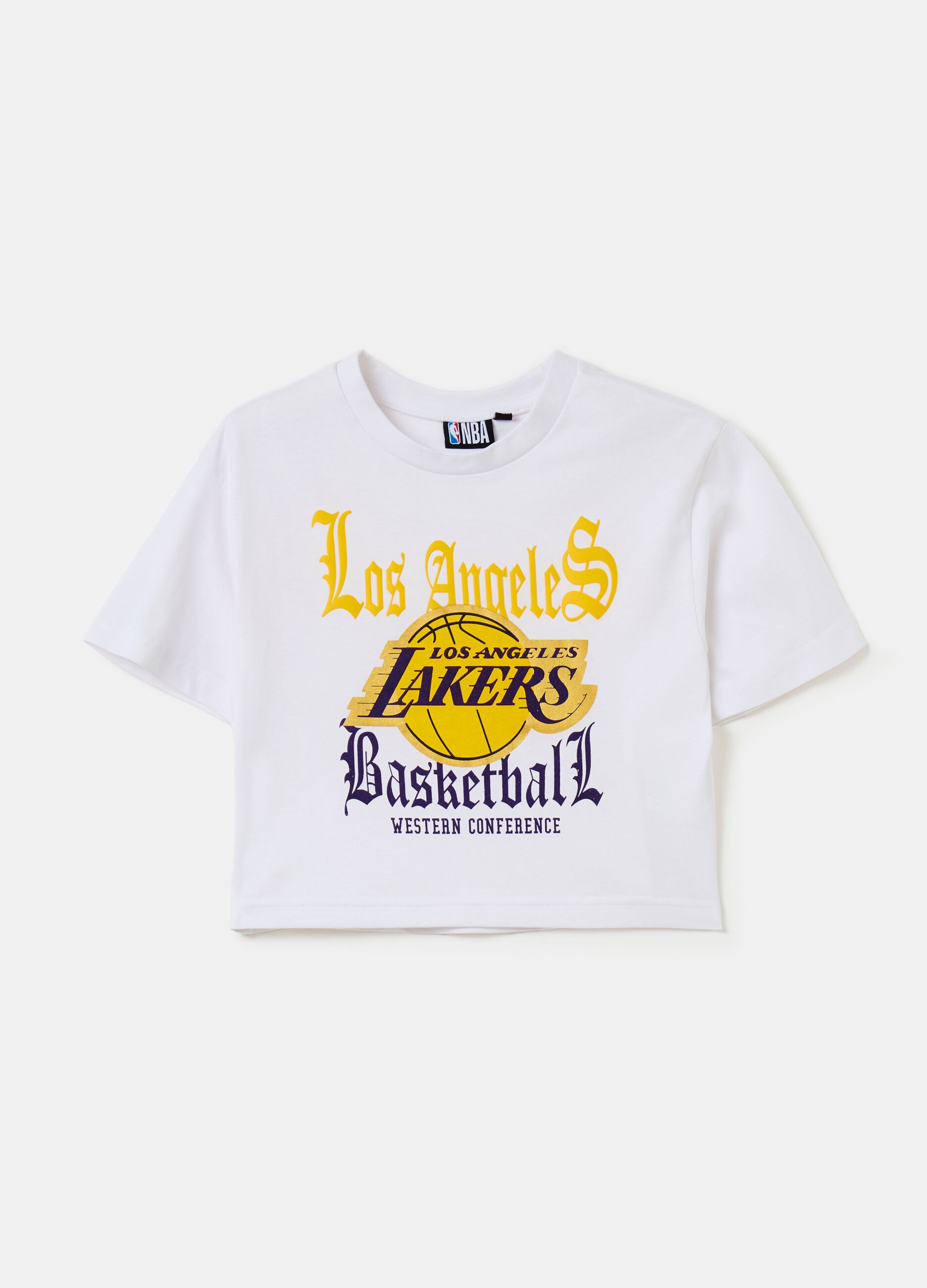Camiseta corta estampado NBA Los Angeles Lakers
