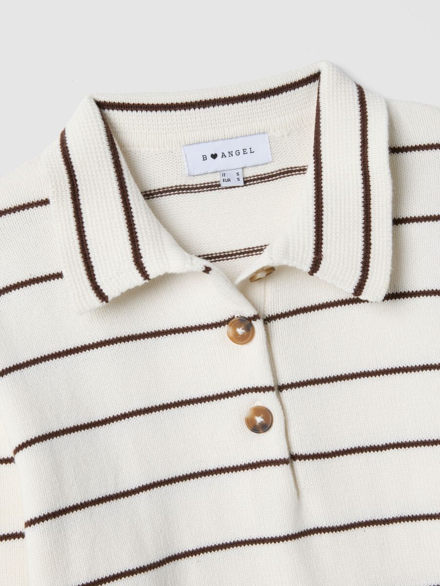 Multicolour striped pure cotton jumper regular fit_5