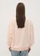 Pink cotton-blend sweatshirt with kitten print, regular fit_3