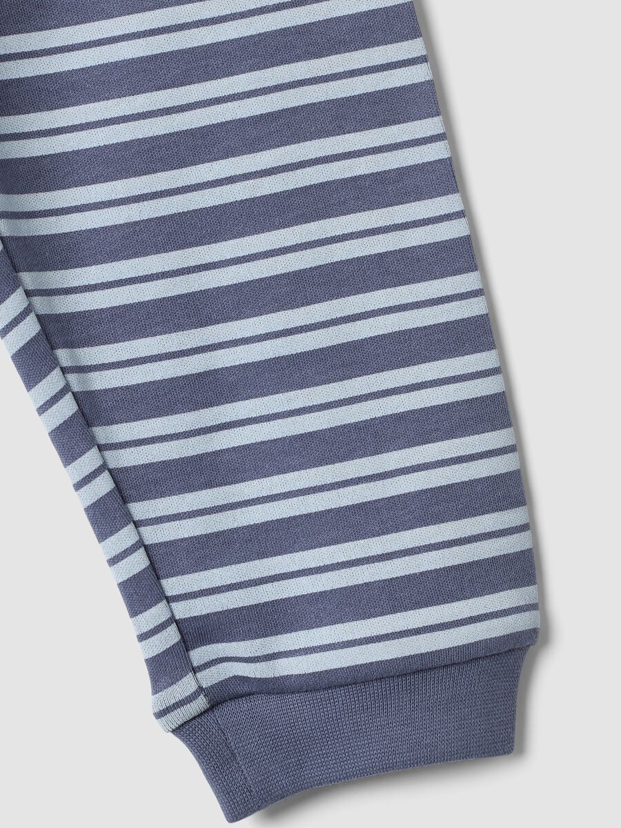 Pyjama violet en pur coton bio avec haut et pantalon ray&eacute;s pour b&eacute;b&eacute; et tout-petit_3