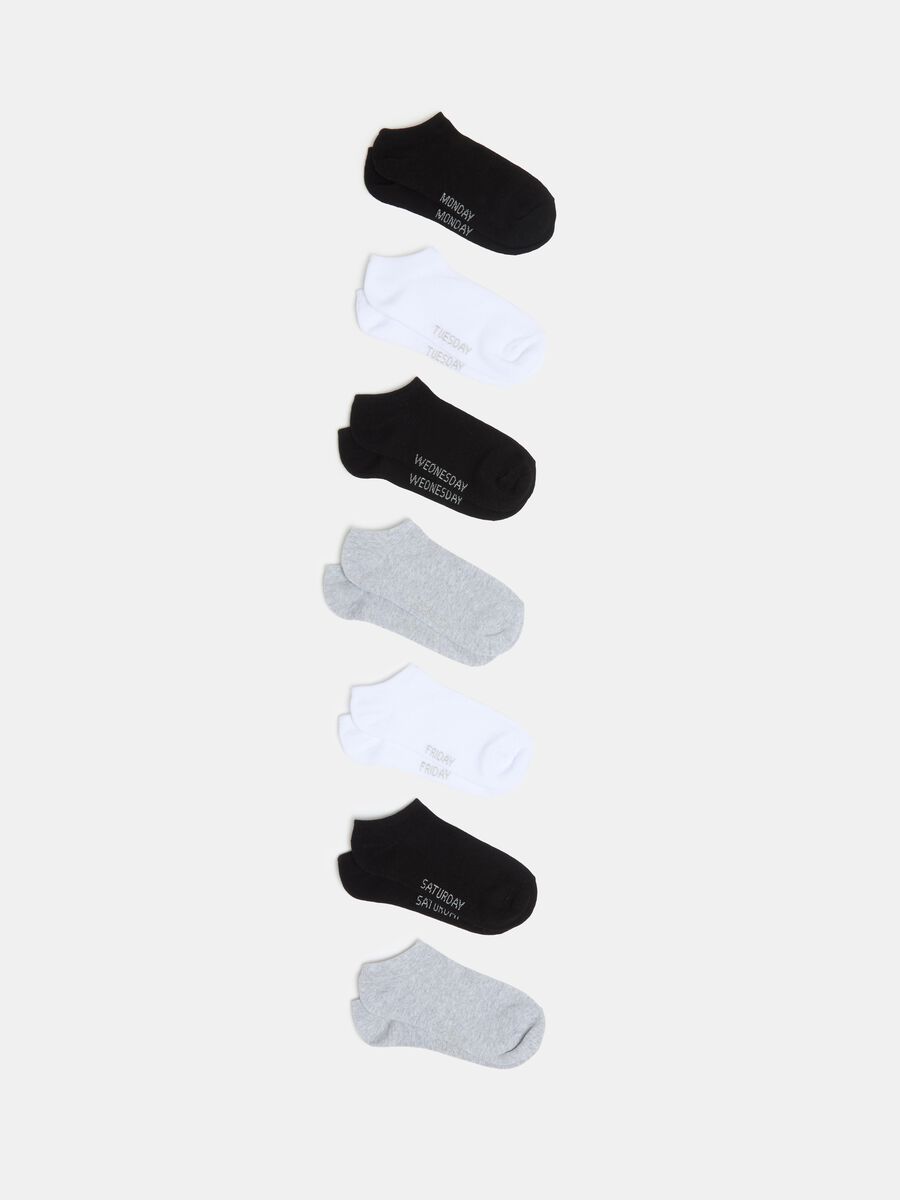 Multipack siete calcetines invisibles de algodón orgánico_0