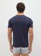 Men's blue pure cotton regular fit T-shirt_2