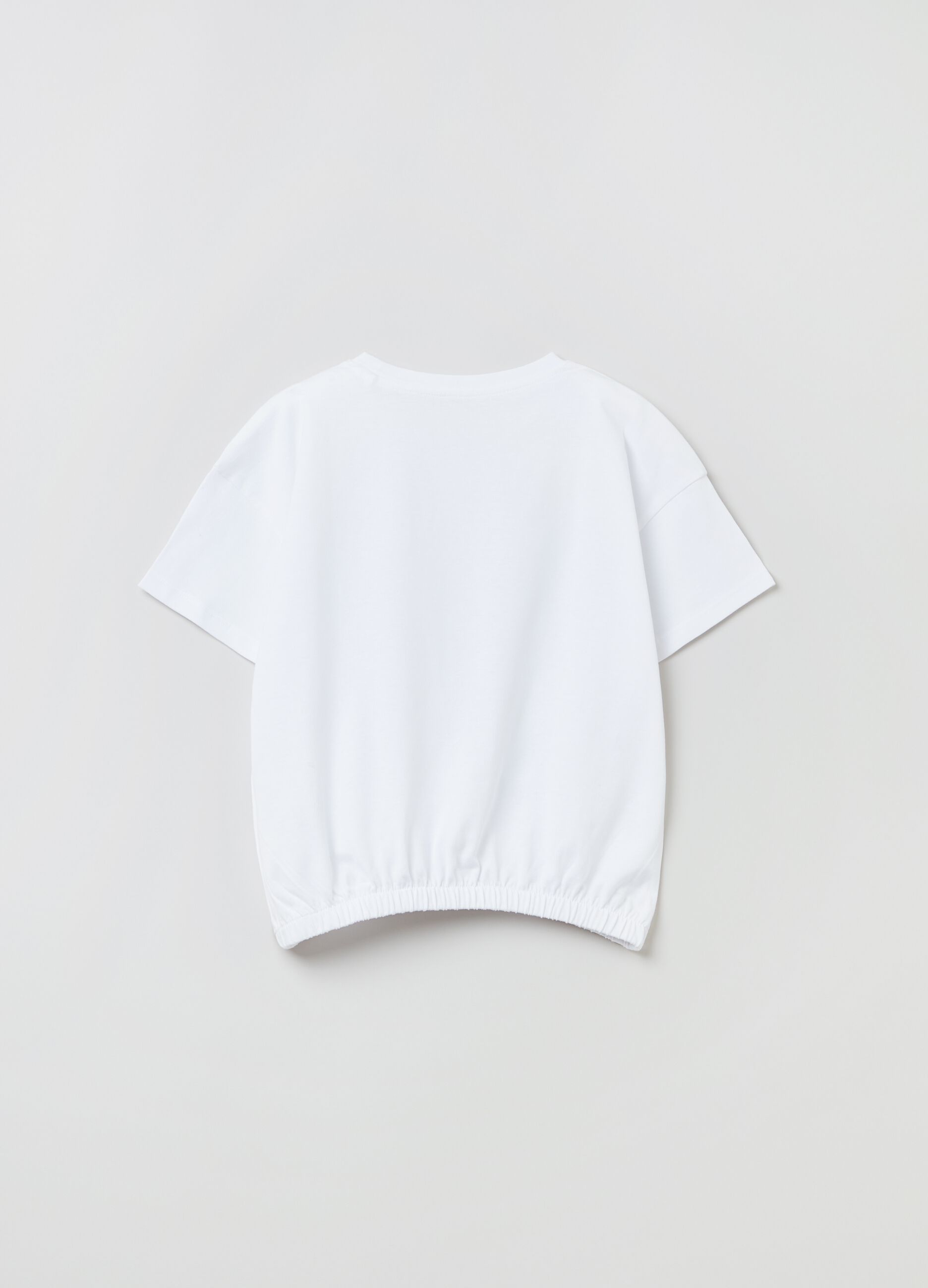 Camiseta de algodón con cintura elástica