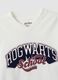White pure cotton V-neck Harry Potter print T-shirt_4