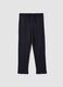 Navy pure cotton jogger trousers_0