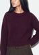 Purple stretch wool crew-neck jumper, oversized fit_3