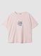 Pink pure cotton Lilo & Stitch print T-shirt, regular fit_4