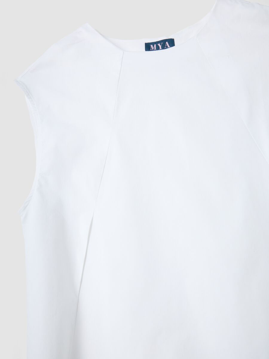 White stretch cotton blouse_1