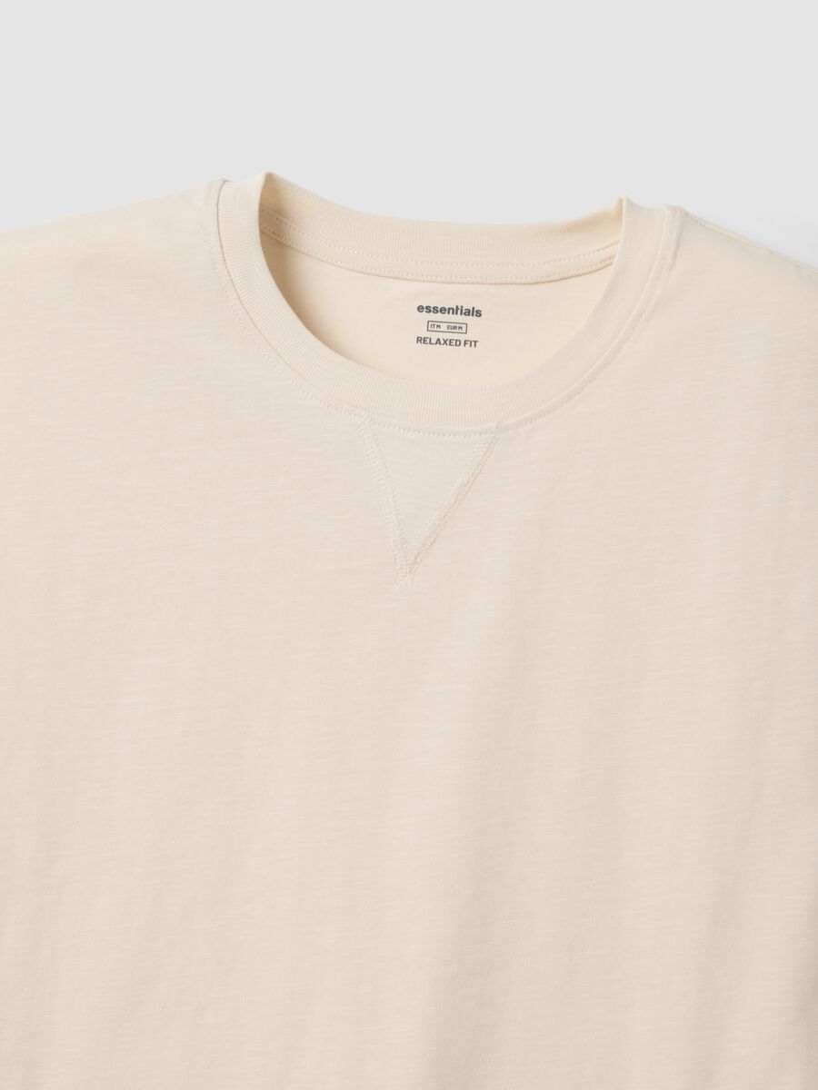 Beige pure cotton vest_5