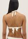 White stretch triangle bikini top_2