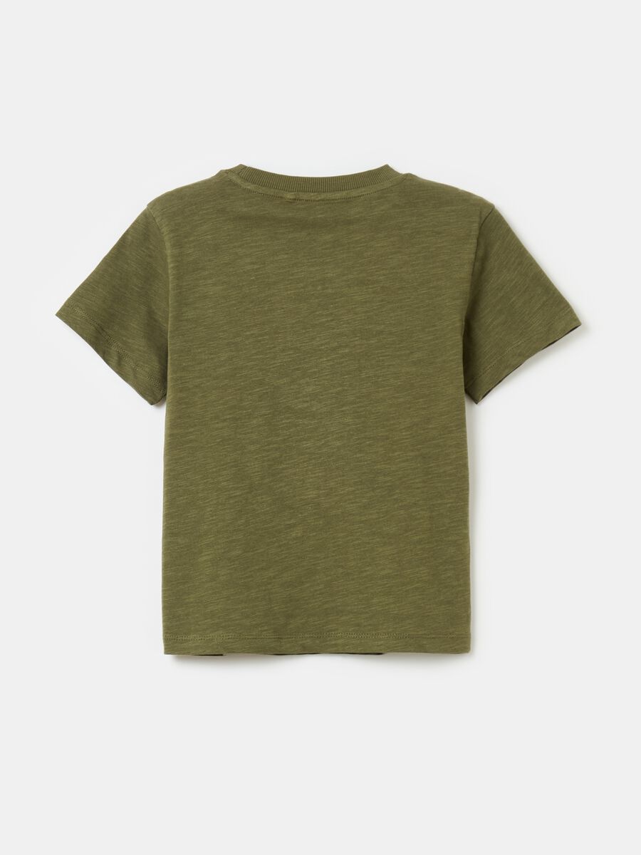 Cotton T-shirt with dinosaur print_1