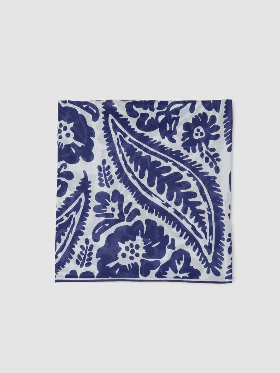 Blue and white pure cotton pareo_3