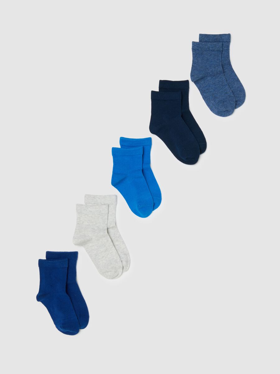 Kids' Regular Fit Multicolour Cotton Blend Short Socks Multipack_0