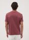 T-shirt rossa in puro cotone mercerizzato slim fit_3