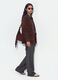 Grey formal stretch-viscose trousers with belt_4