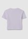 Camiseta de algod&oacute;n p&uacute;rpura regular fit para ni&ntilde;as_4