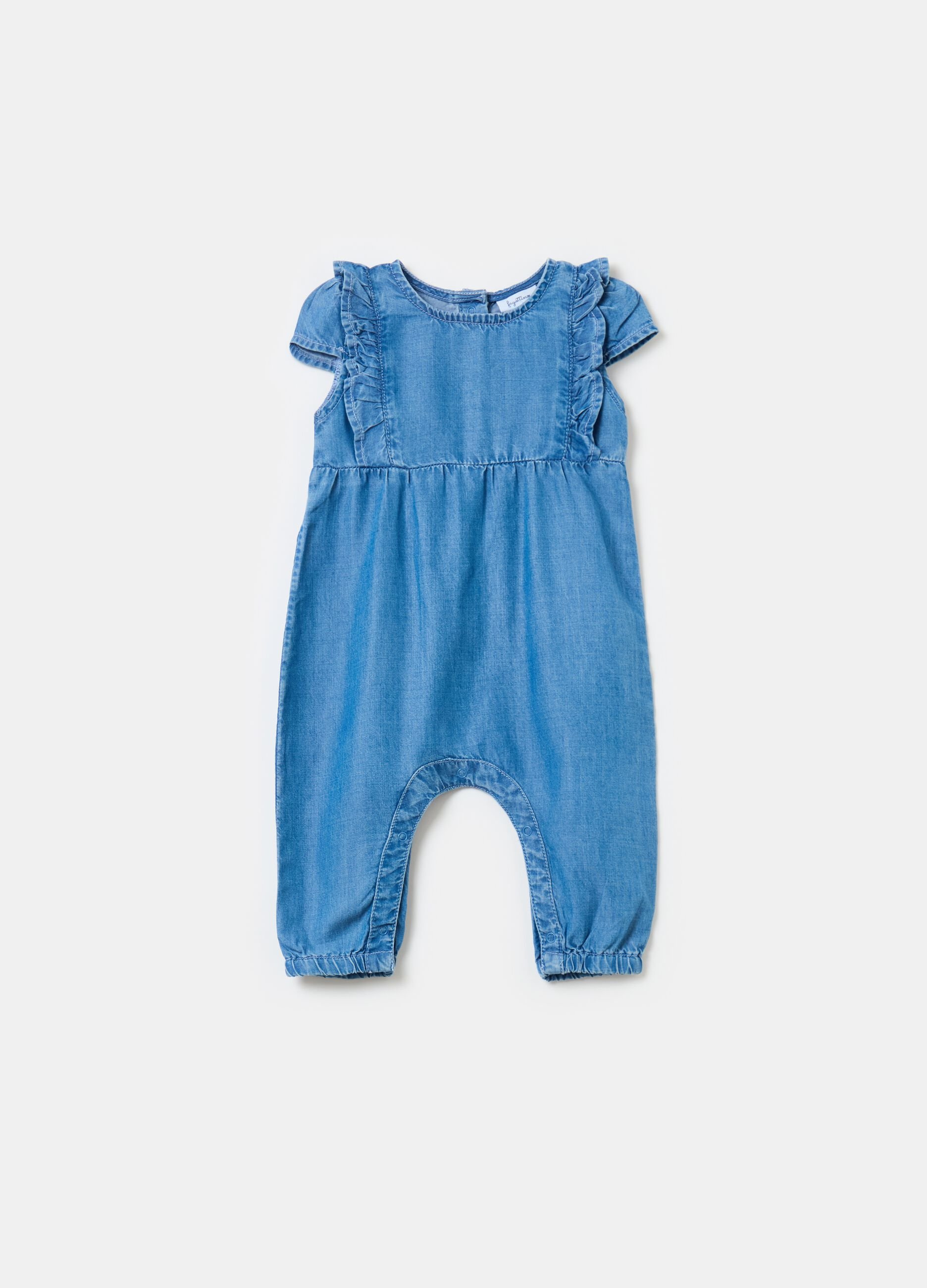 Lyocell onesie with frills