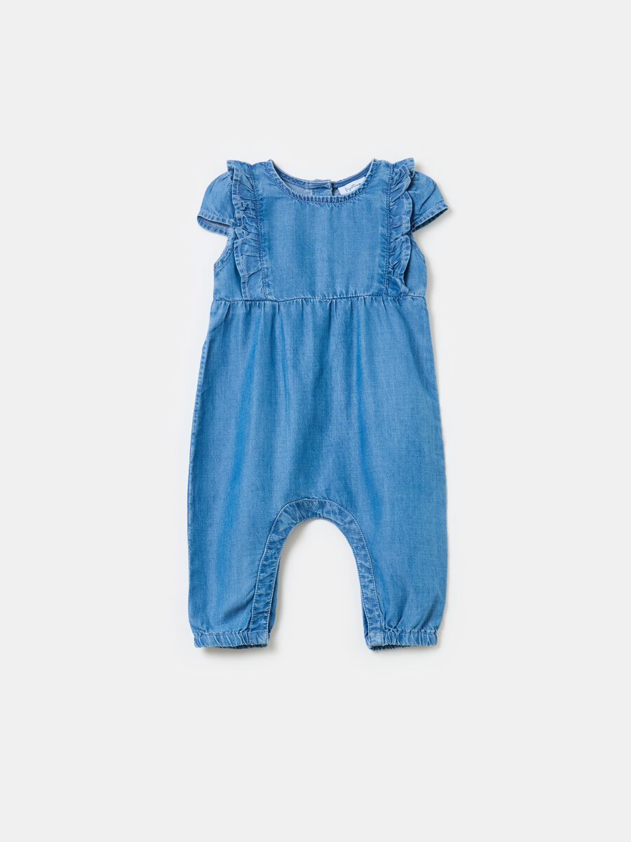 Lyocell onesie with frills_0