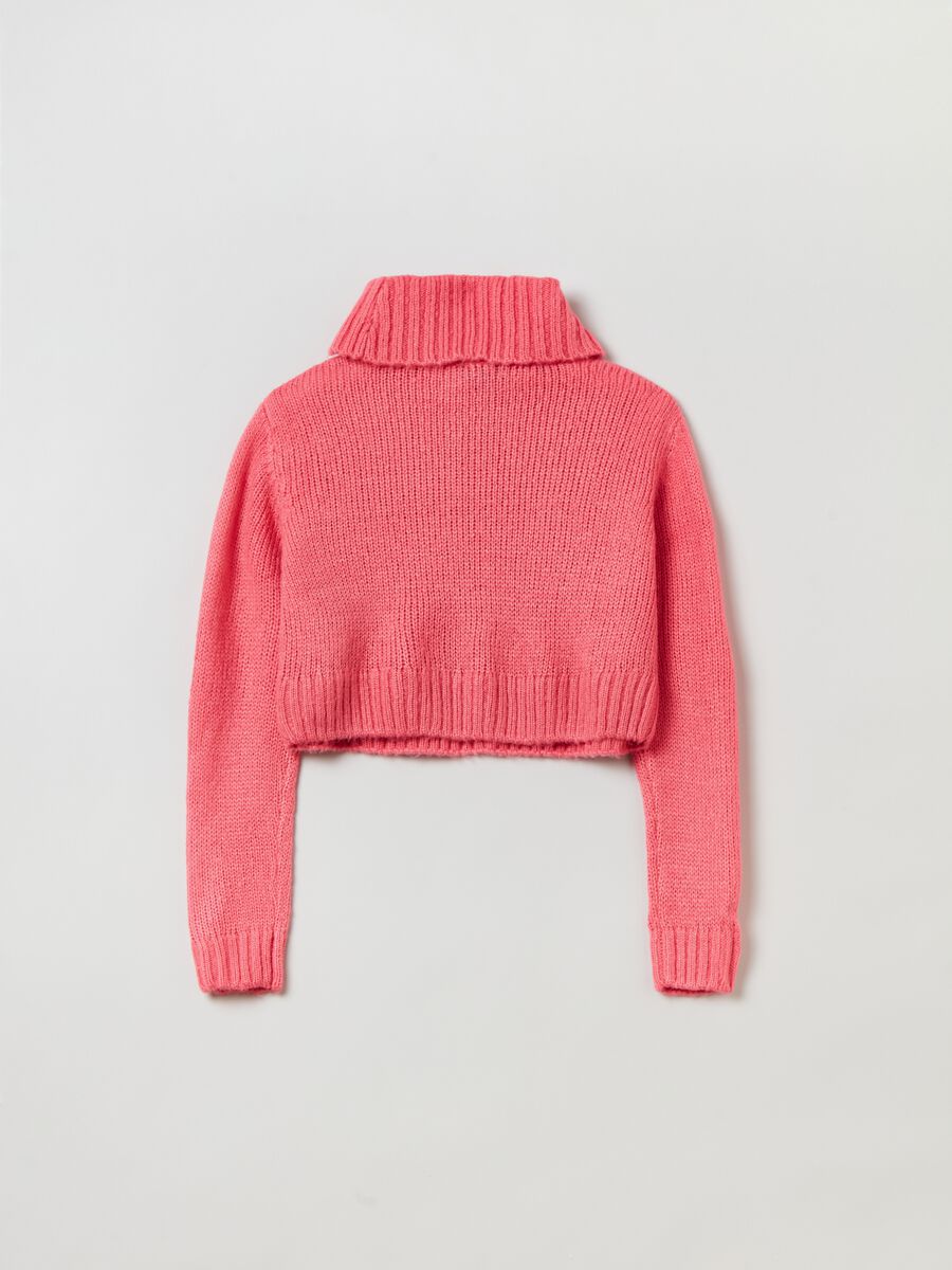 Cropped pullover with high neck_1