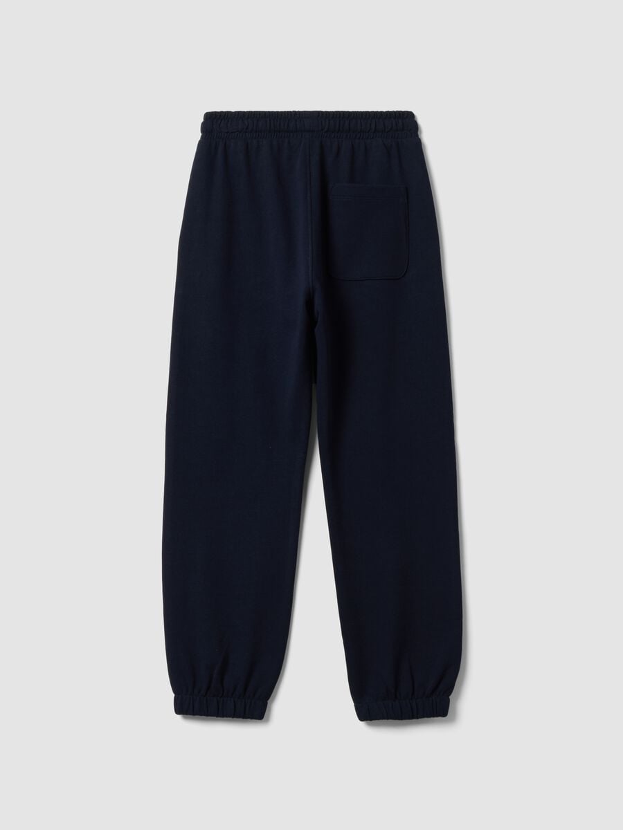 Blaue Jogginghose aus Bio-Baumwolle_1