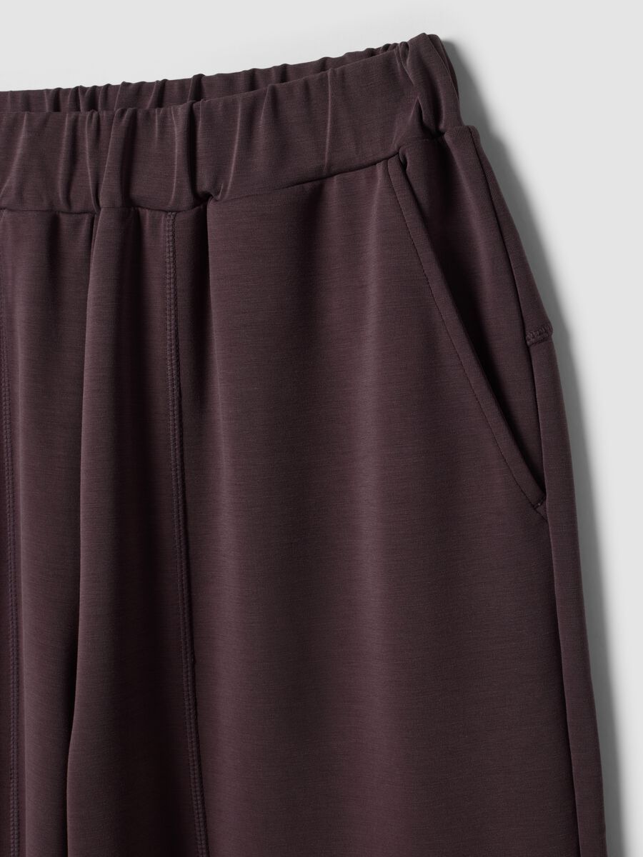 Purple stretch viscose joggers_7