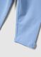 Slim Fit Baby Blue Stretch Cotton Leggings_3