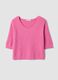 Rosa Pullover mit V-Ausschnitt im Regular Fit_0