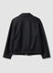 Schwarze Regular-Fit-Jacke mit Rei&szlig;verschluss und Kragen_2