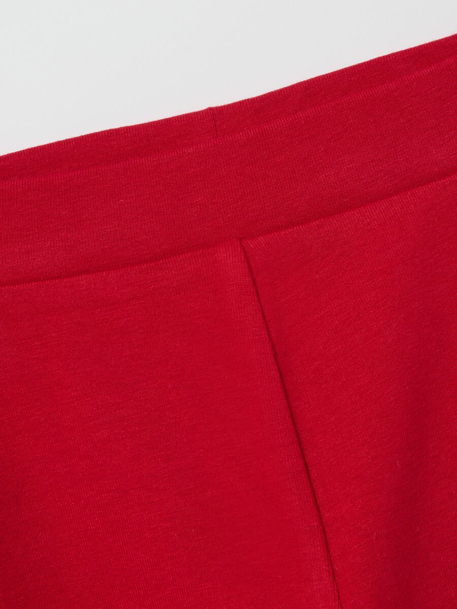 Girls' Red Flared Trousers_2