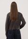Brown jacket with zip fastening and slim-fit collar_3