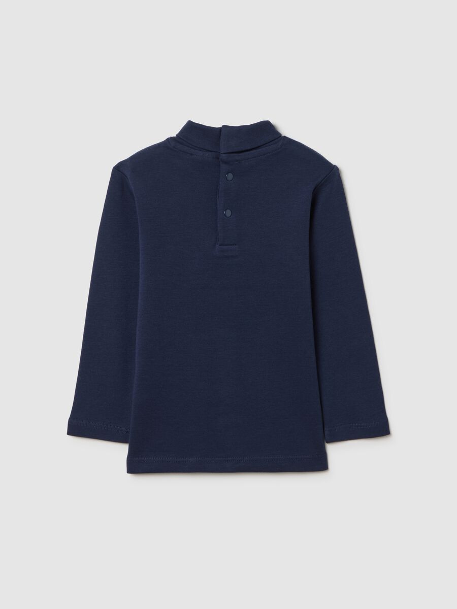 Children's pure cotton blue regular fit t-shirt_1