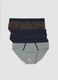 3er-Pack blaue Slips aus stretchiger Bio-Baumwolle_4