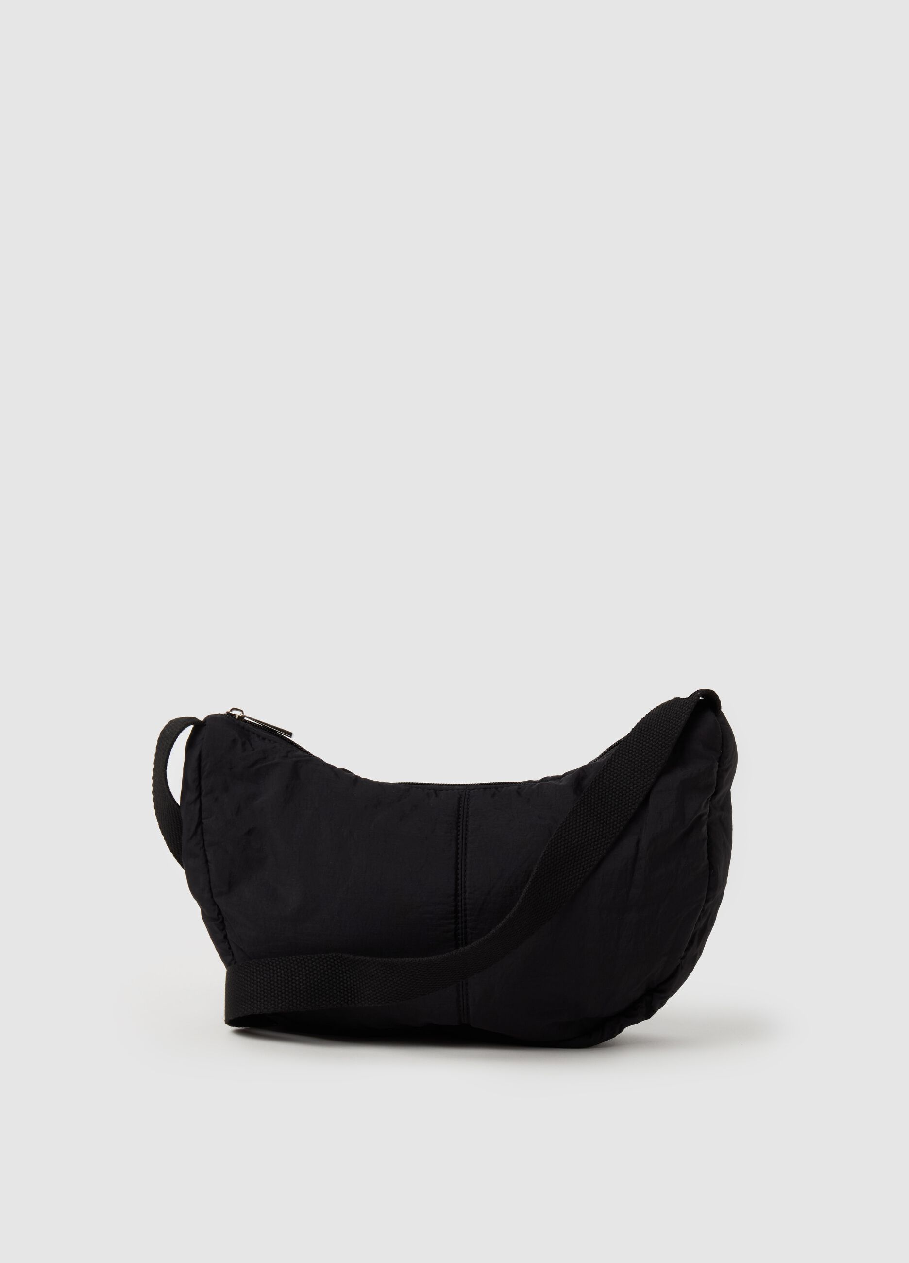 Essential half-moon bag with shoulder straps