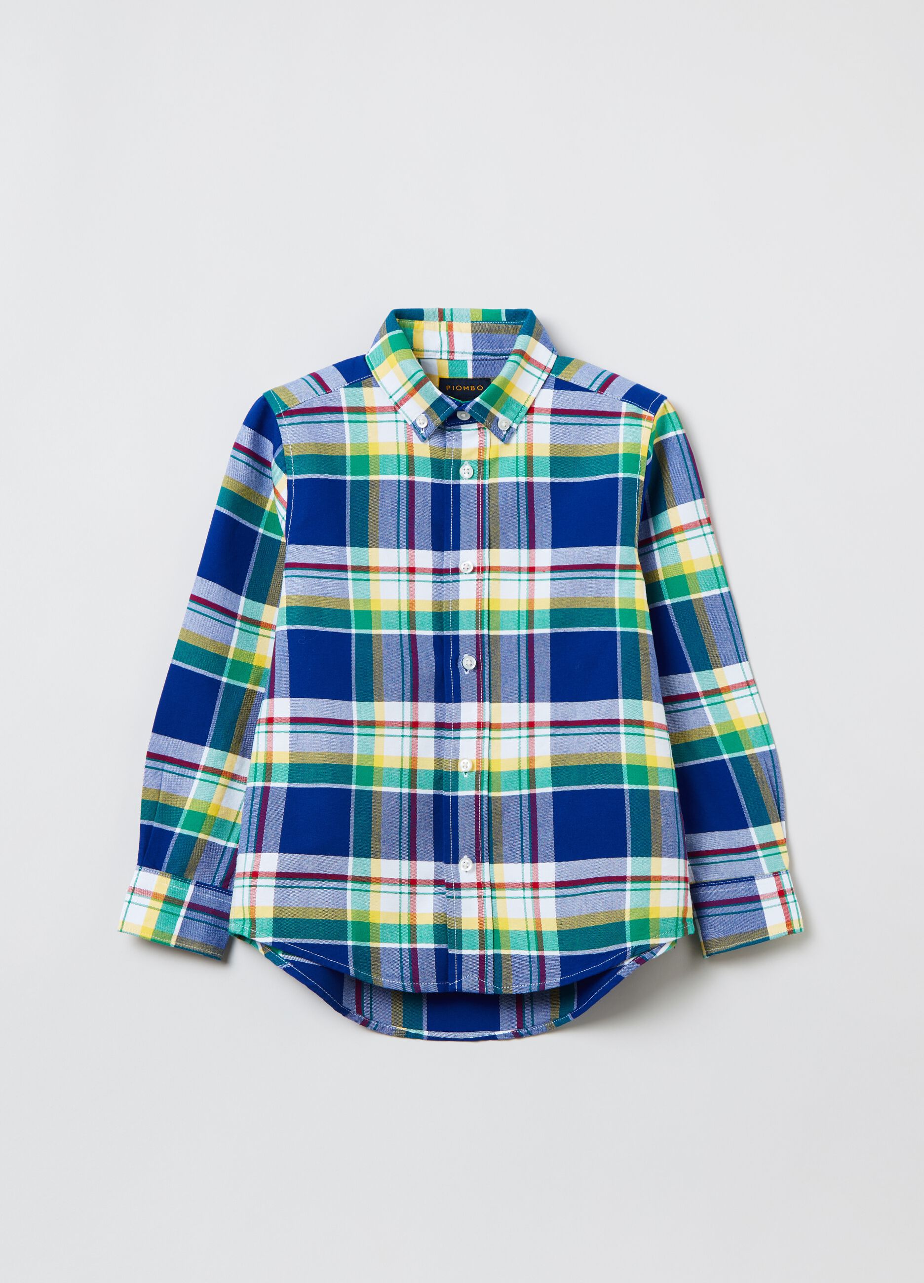 Tartan-patterned shirt_0