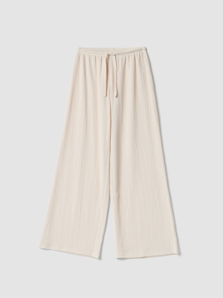 Weite Jogger-Hose in Beige_0