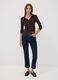 Brown viscose-blend polo-collar jumper, regular fit_1