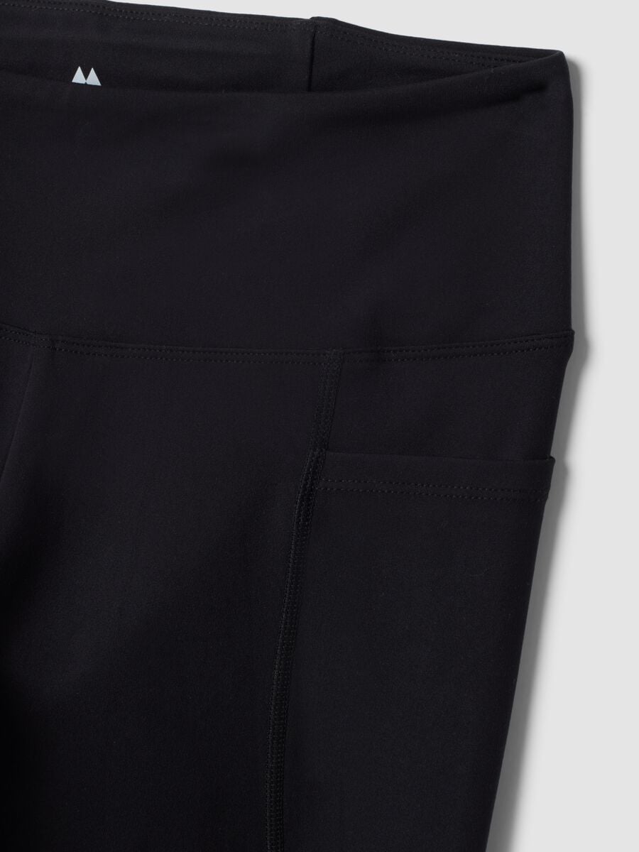Schwarze Leggings aus Stretchmaterial ALTAVIA RUNNING_2