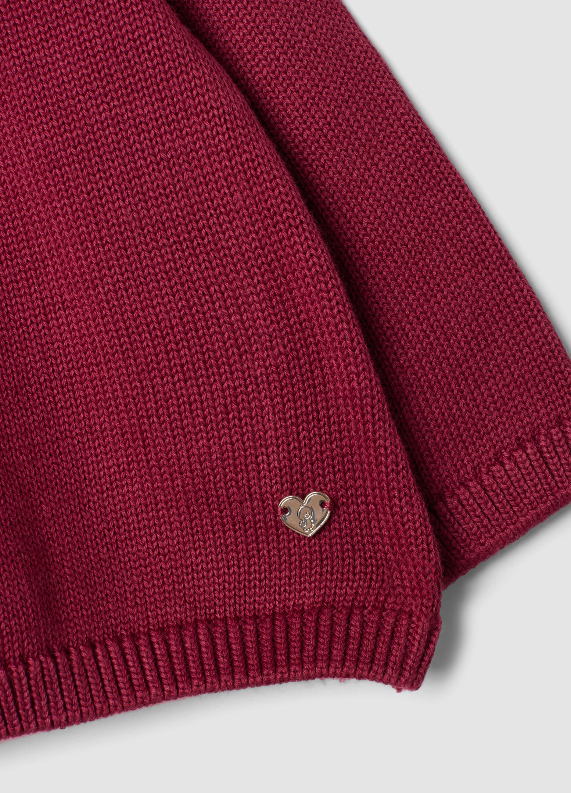 Completo rosa in puro cotone organico con colletto volant