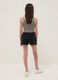 Girls&rsquo; black and beige fitted stretch-cotton set_1