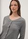 Grey cotton-viscose blend pyjama T-shirt_0