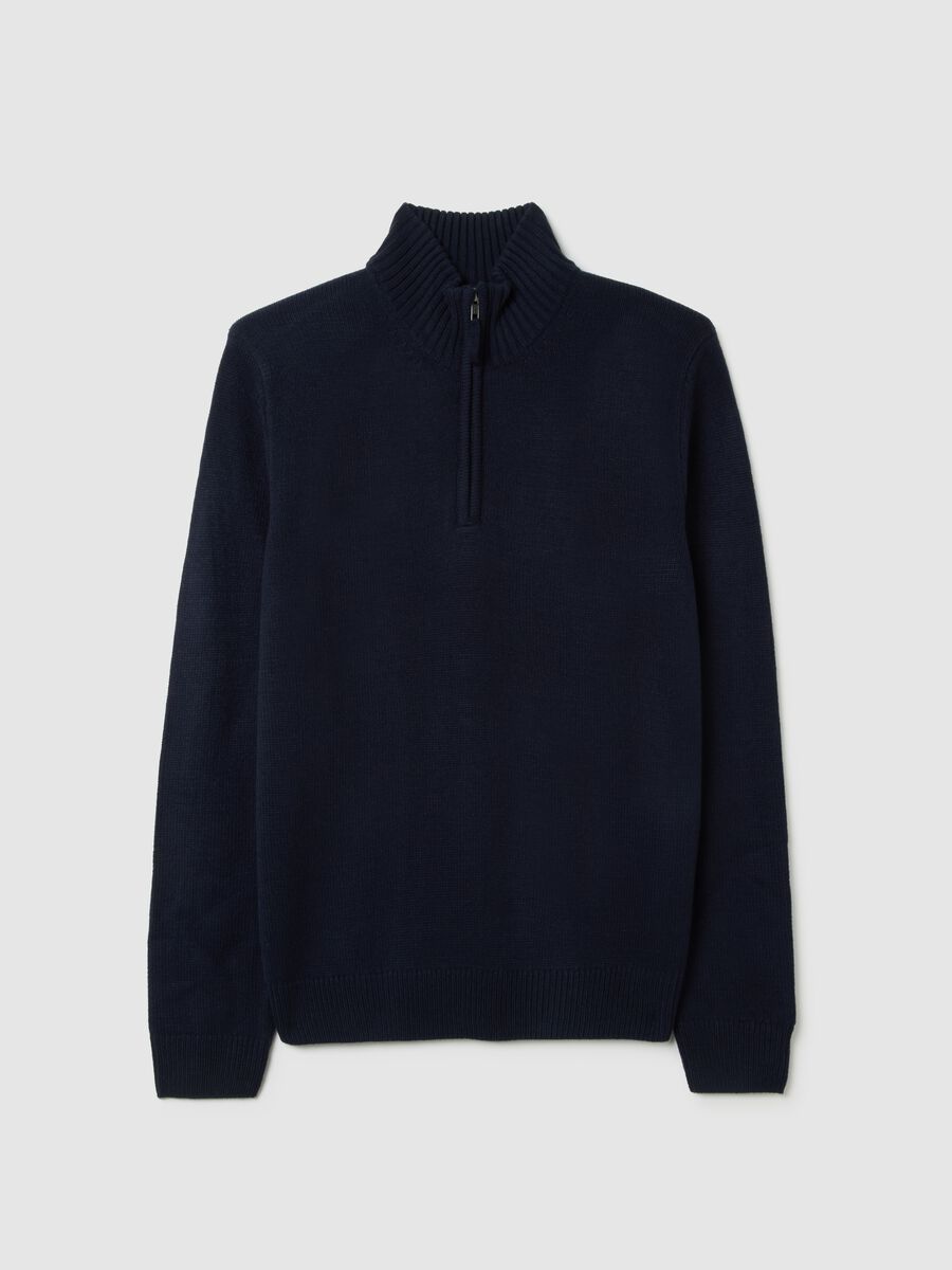 Blue regular fit jumper_4