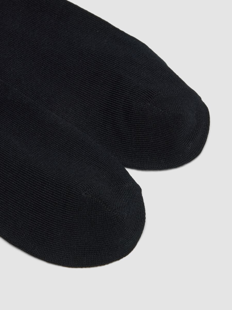 3er-Pack schwarze Sport-Kn&ouml;chelsocken aus Bio-Baumwolle_1