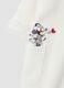 Tutina bianca con cappuccio in misto cotone con stampa Minnie_2