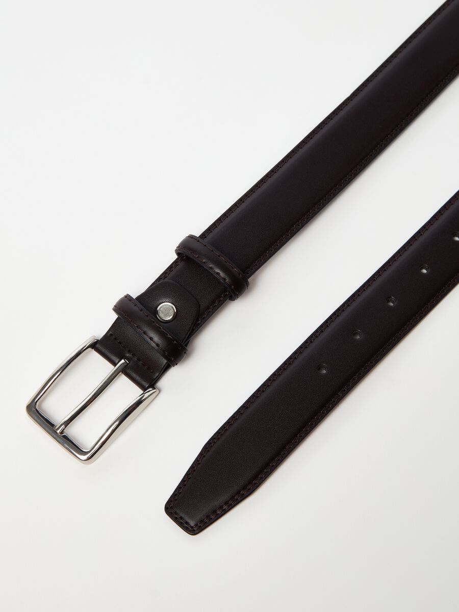 Skinny belt with square buckle_1
