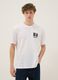 Wei&szlig;es T-Shirt mit One Piece-Print aus reiner Baumwolle, Relaxed Fit_0