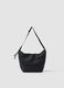 Black shoulder bag with adjustable strap_2