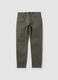 Gr&uuml;ne Slim-Fit-Hose aus elastischem Baumwoll-Dobby_4