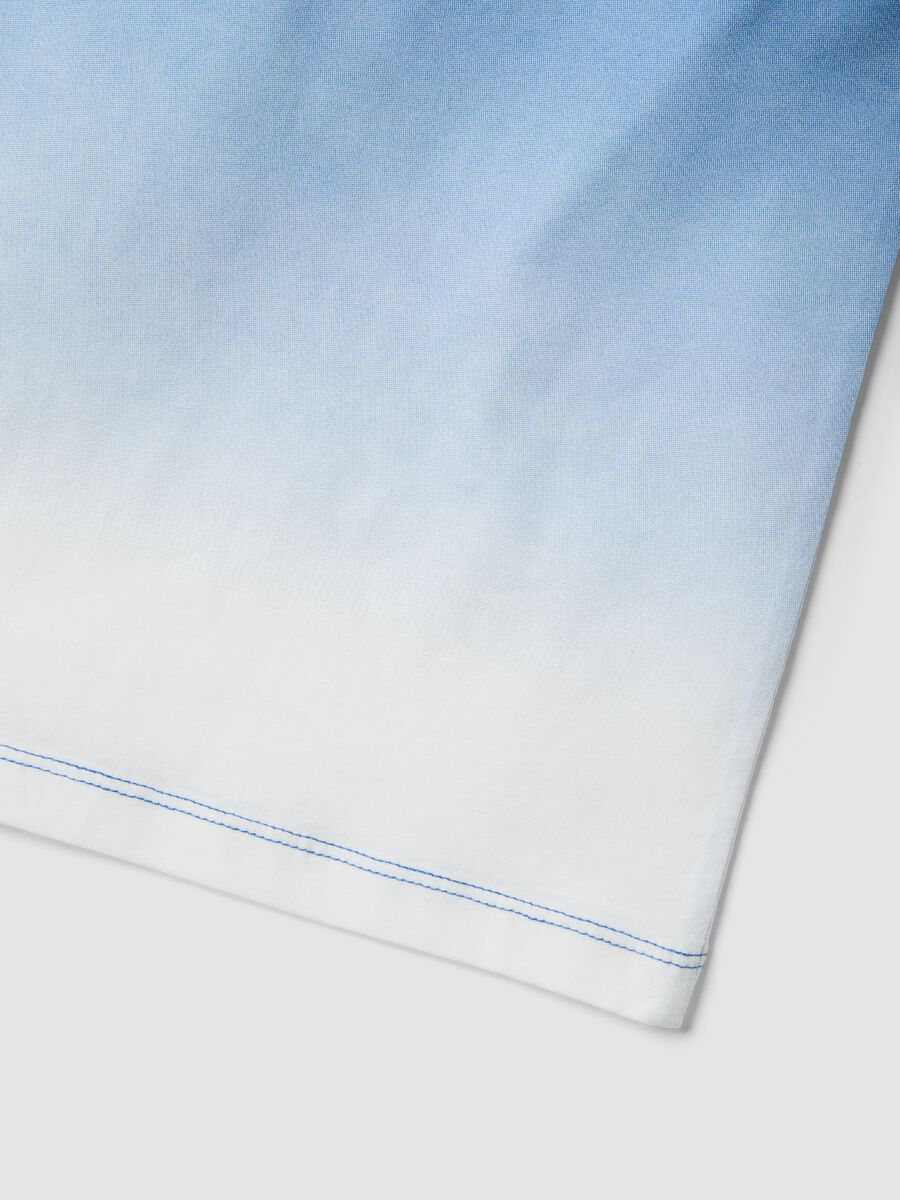 Blue ombr&eacute; pure cotton vest top_2
